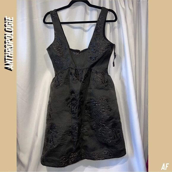 ANTHROPOLOGIE MAEVE BLACK COCKTAIL DRESS NEW SIZE 6 - Picture 5 of 7